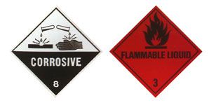 Safety / Hazchem labels